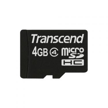   Transcend  TS4GUSDHC4 + adapter microSDHC 4Gb Class4 Flash-
